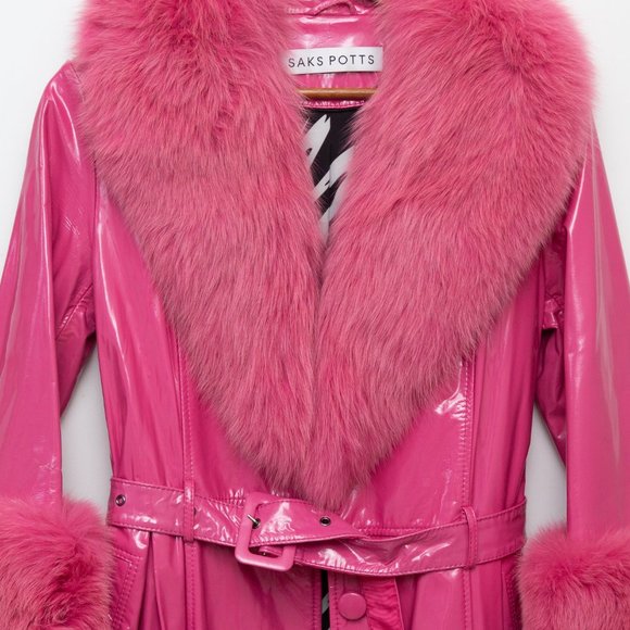 RARE Foxy Gloss Coat In Neon Pink (fuchsia) Size 2 - Picture 10 of 10